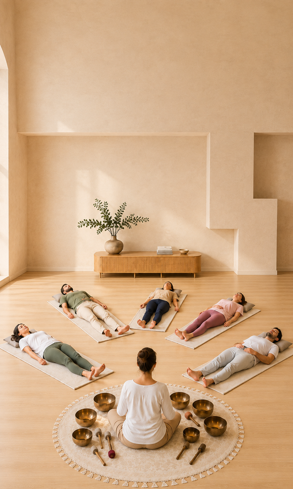 Shared Sonnavia sound experience in a quiet group